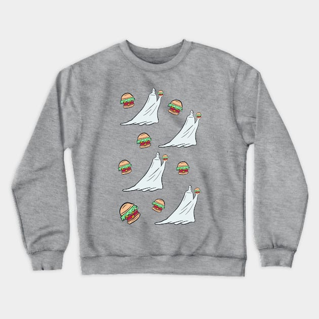 Ghost Burgers Crewneck Sweatshirt by Sasha Banana 